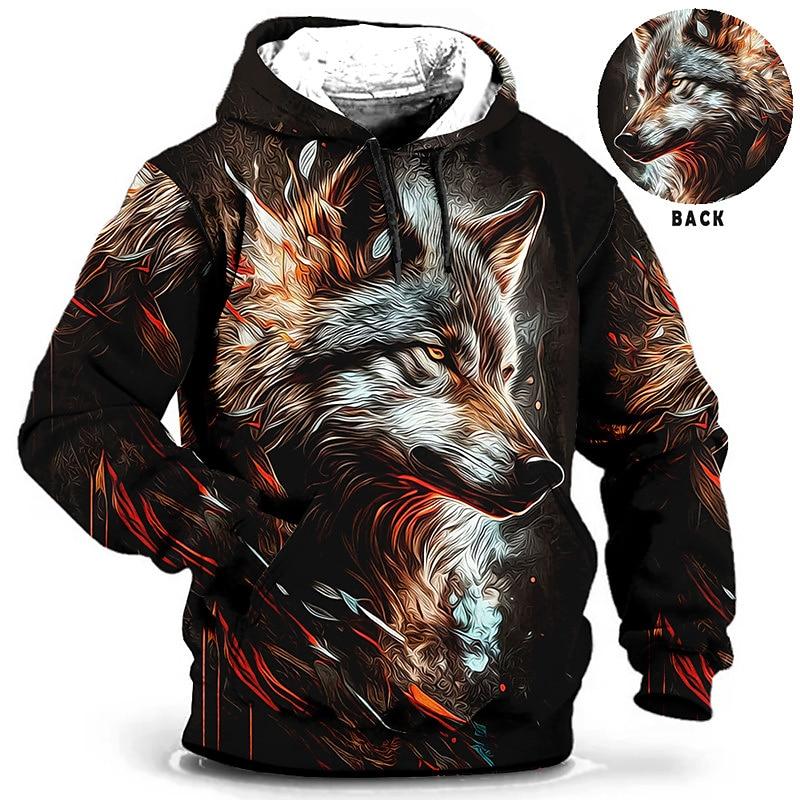 Wengy 2 Heren Hoodie 3d Tijger Gedrukt Losse Designer Sweatshirts Lente Herfst Lange Mouwen Pullover 4XL Oversized Harajuku Y2k Kleding S