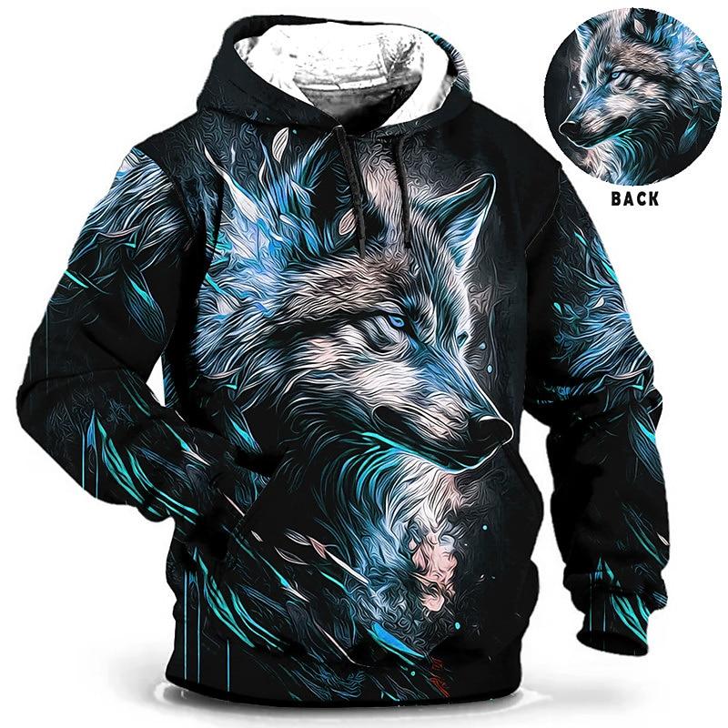 Wengy 2 Heren Hoodie 3d Tijger Gedrukt Losse Designer Sweatshirts Lente Herfst Lange Mouwen Pullover 4XL Oversized Harajuku Y2k Kleding 4XL