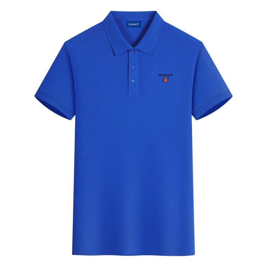 Gant Summer New Embroidered Casual Sports Collar Polo Shirt, Sweat Wicking and Moisture Absorbing Pure Cotton Polo Shirt XXL