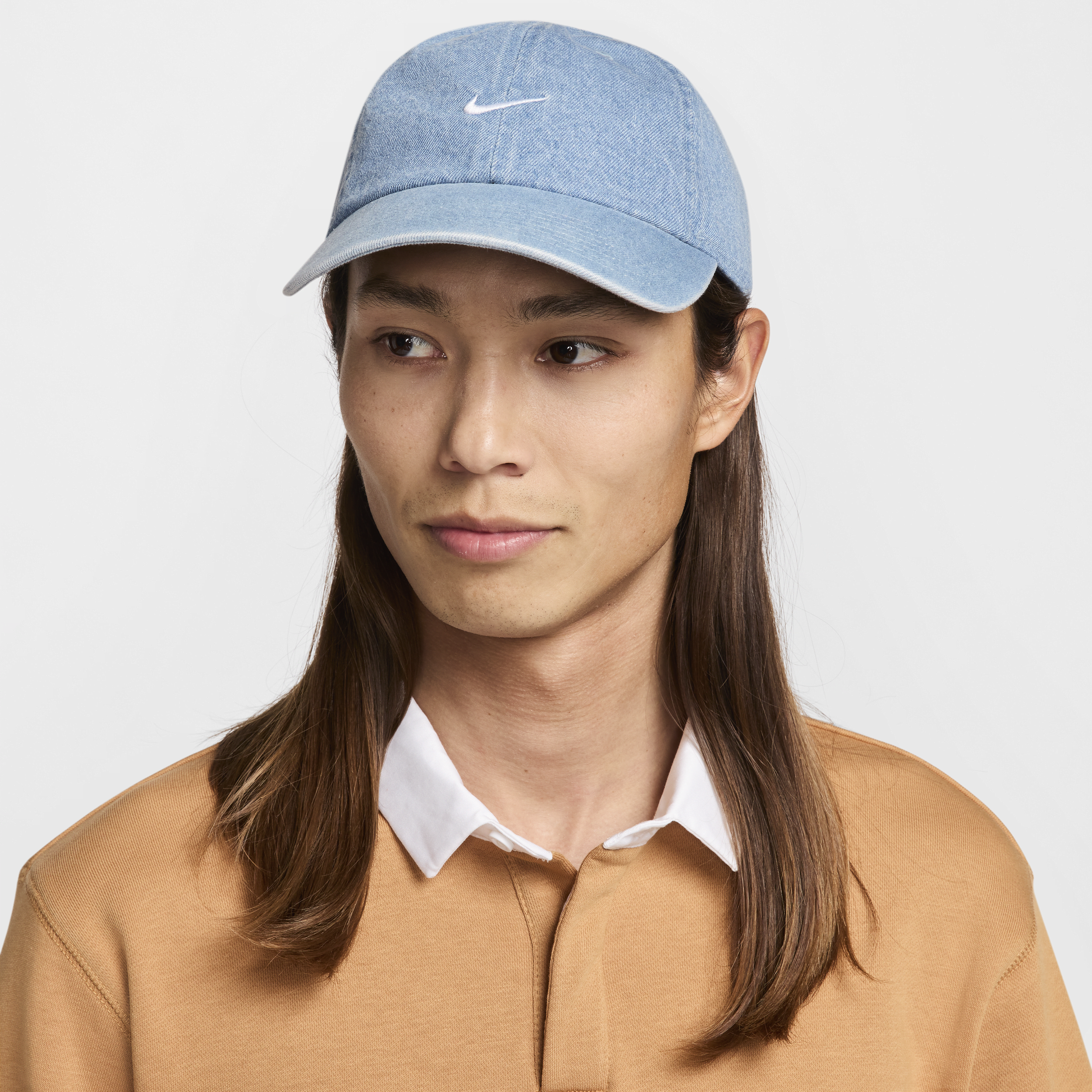 Nike Club Unstructured Denim Cap, blauw