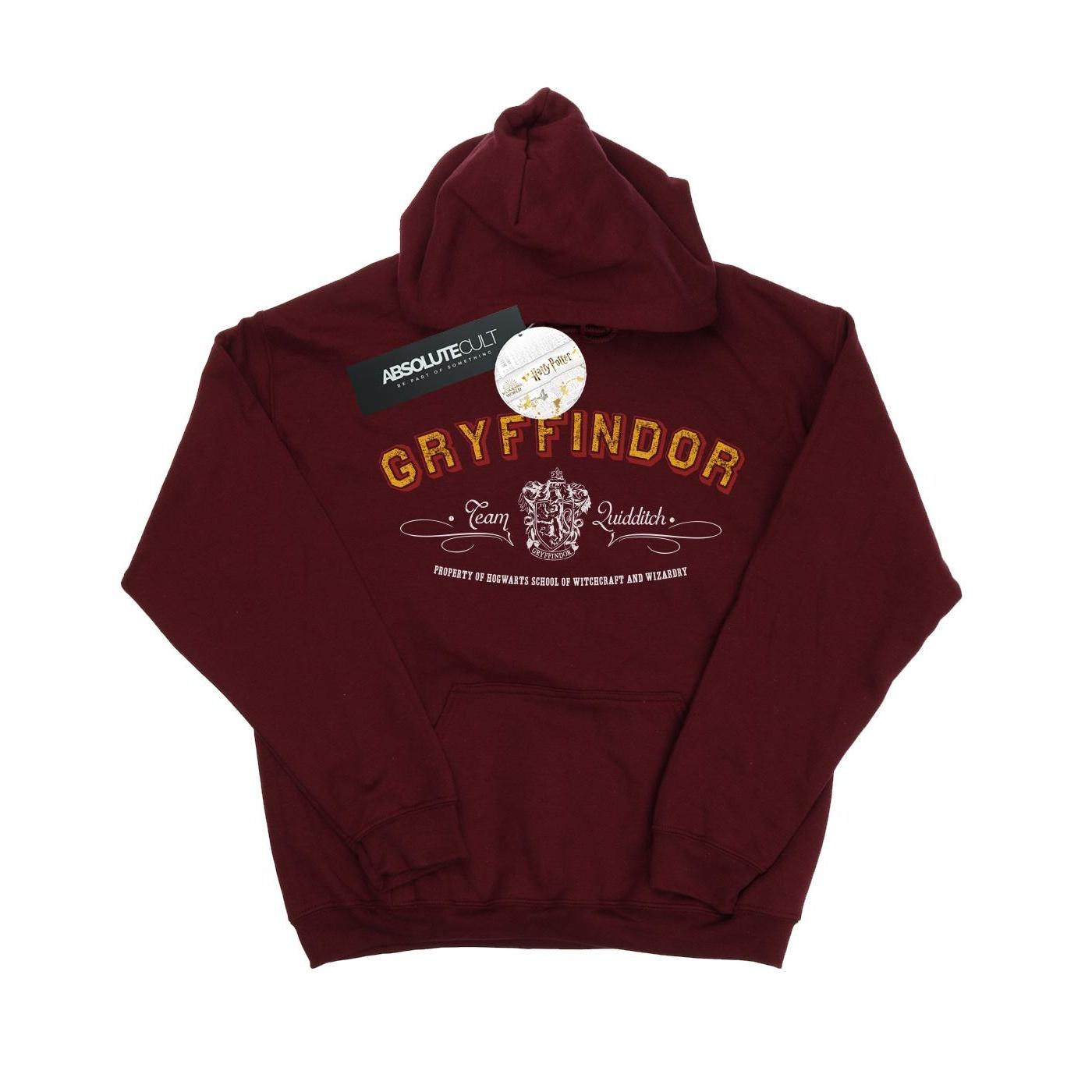 Harry Potter Girls Griffoendor Team Zwerkbal Hoodie 9-11 Years bordeaux