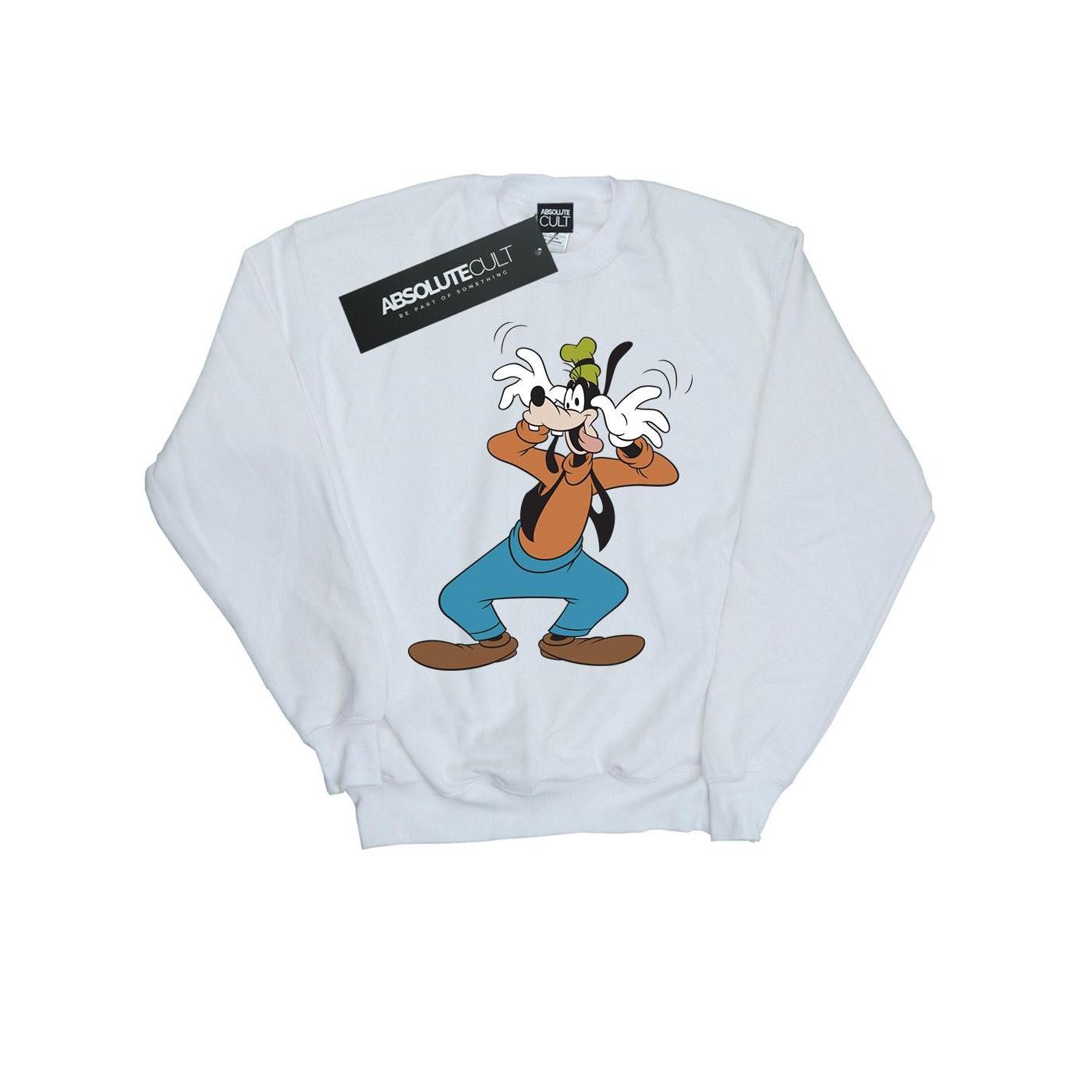 Disney meisjes Goofy Crazy Sweatshirt 9-11 Years wit