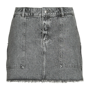 MICHAEL Michael Kors Rok  FRAYED DENIM MINI SKIRT