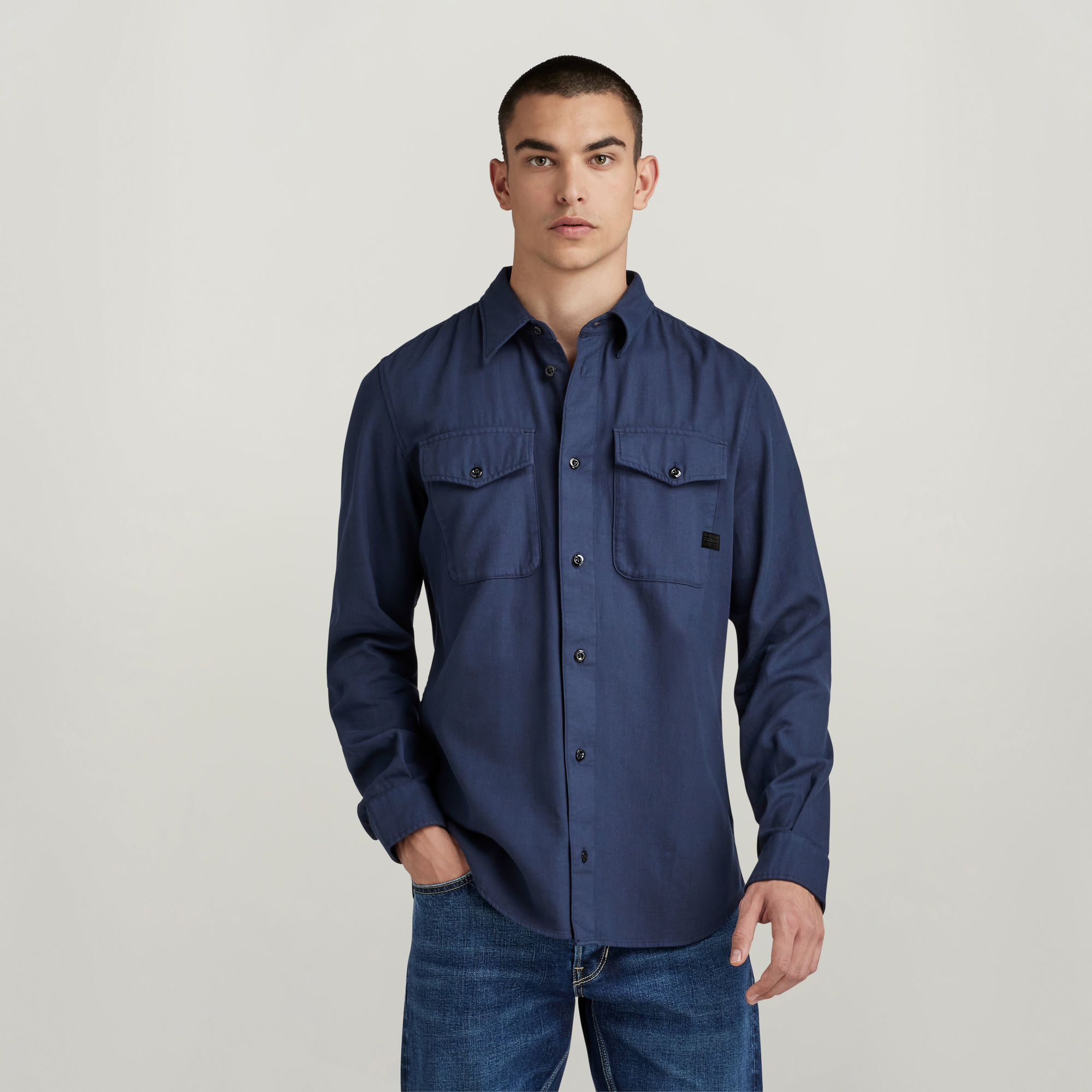 G-Star RAW Marine Slim Shirt - Donkerblauw - Heren