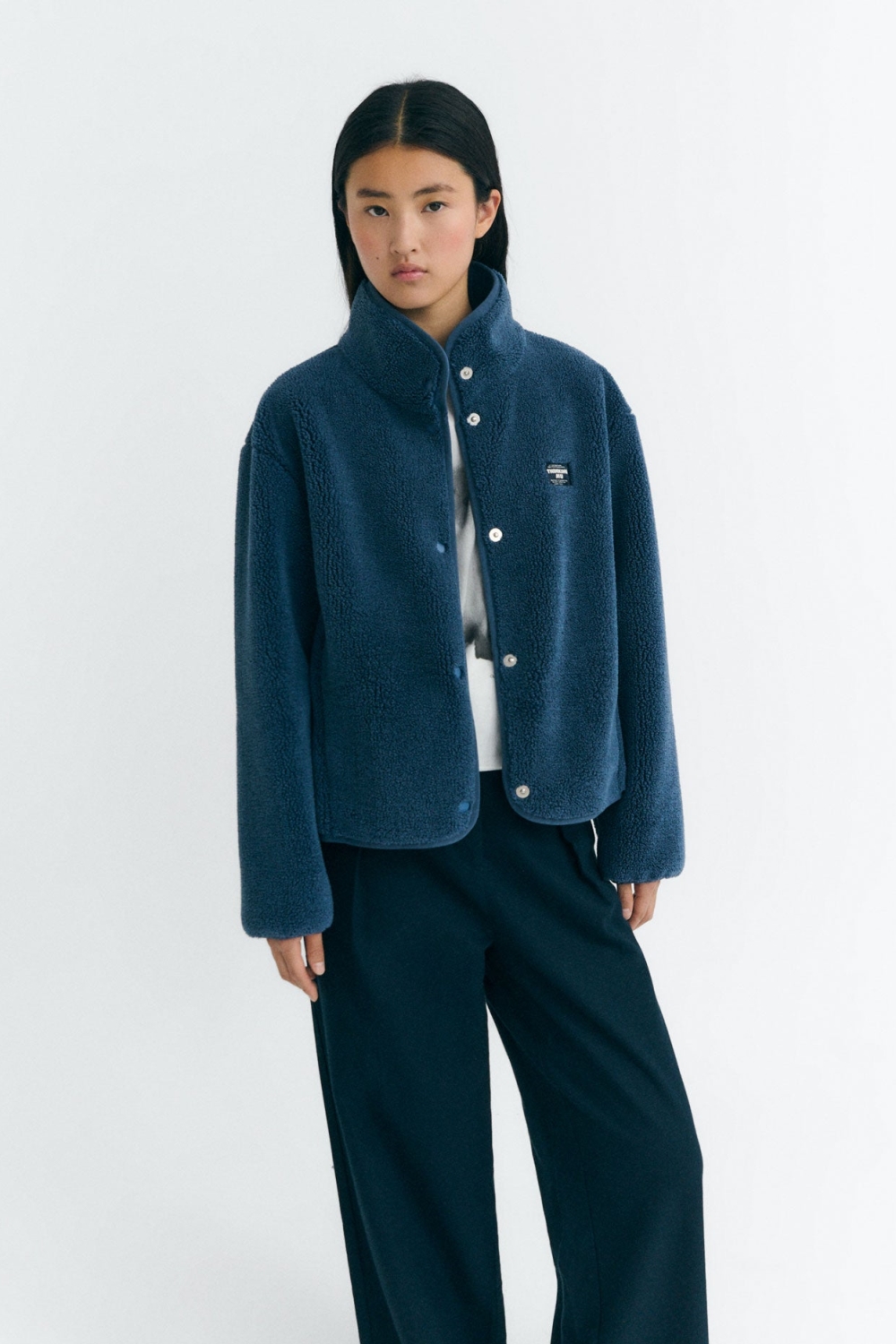 Thinking mu Damen vegan Jacke Kourtney Blue