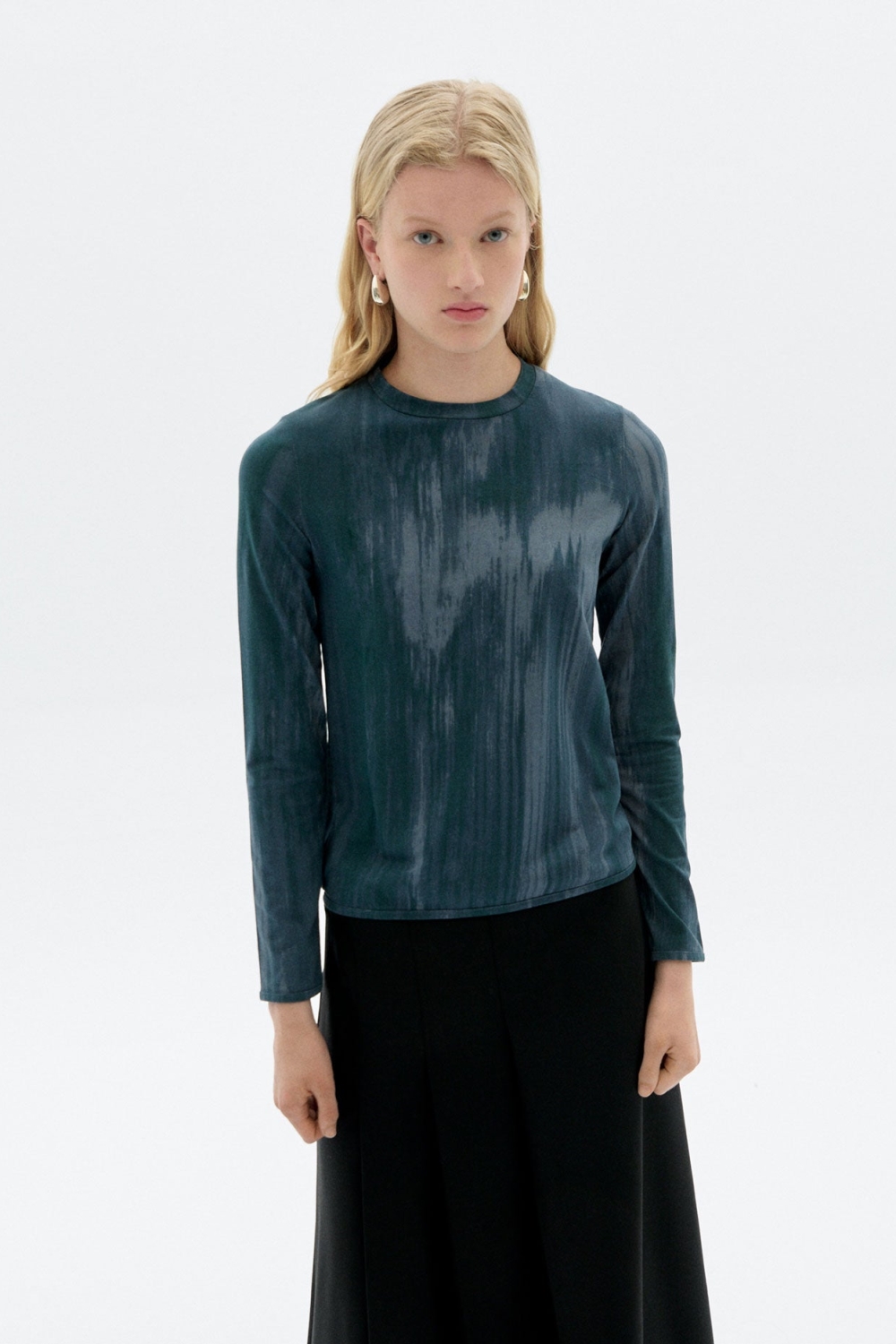 Thinking mu Damen vegan Top Brisa Ombre Blau
