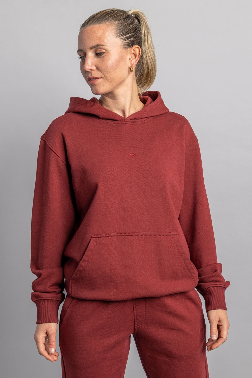 DIRTS Herren vegan Hoodie Classic Royal Burgundy