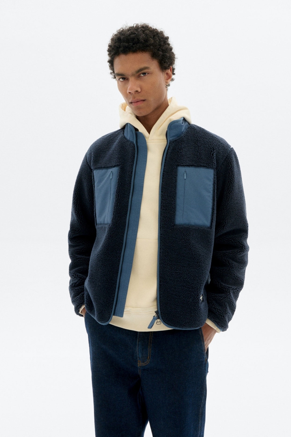 Thinking mu Herren vegan Jacke Marcus Blau