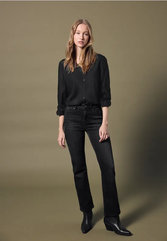 Street One Studio V-hals blouse met knopen