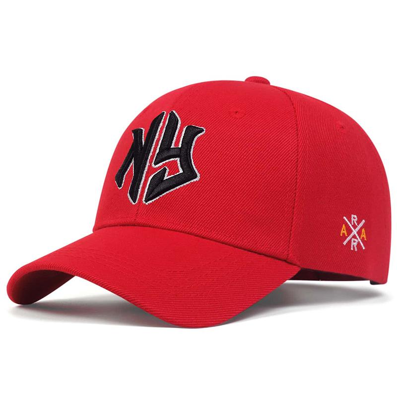 Cap Factory Men's Letter Embroidery Baseball Cap Women Outdoor Leisure Sunscreen Hat Couple Sports Hats Trucker Hat Golf Caps rood