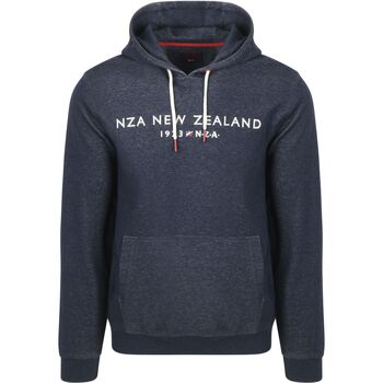 New zealand auckland Sweater  NZA Hoodie Diamond Logo Interlock Melange Icon Navy