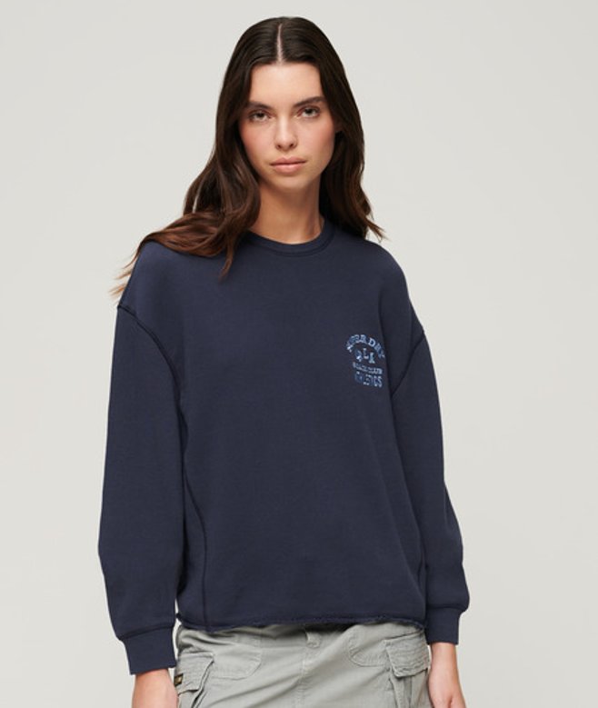 Superdry Athletic Essentials Sweatshirt Blauw