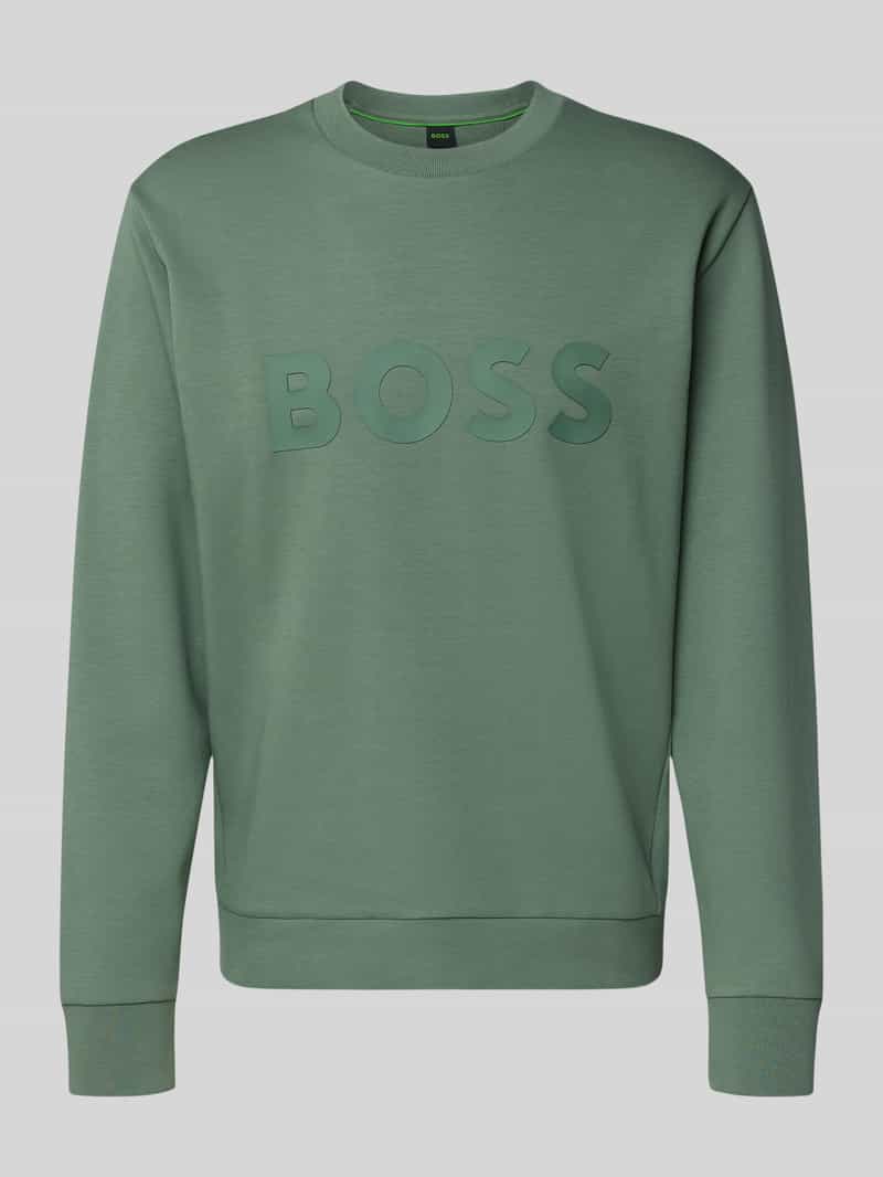 BOSS GREEN Sweatshirt Salbo met logoprint