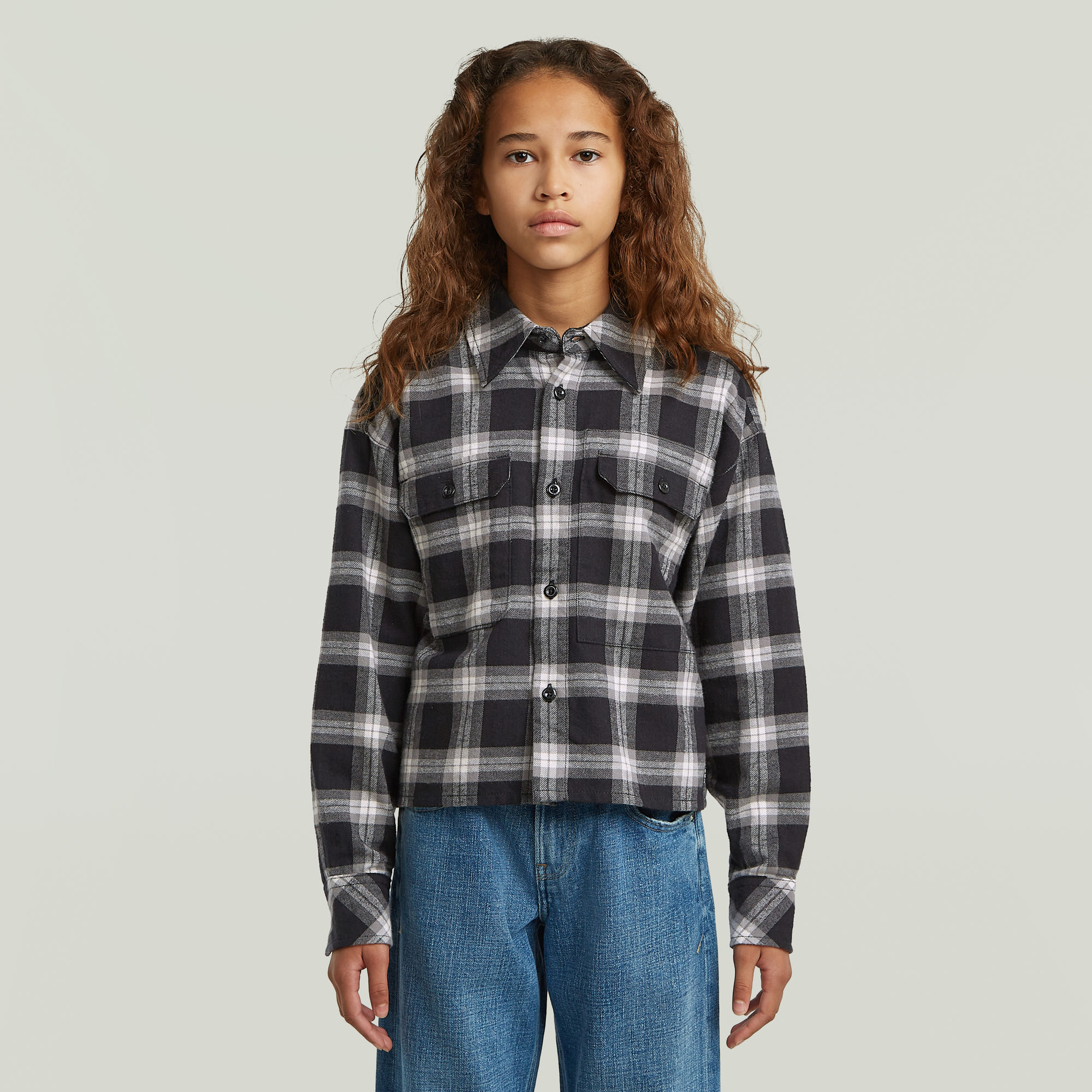 G-Star RAW Overhemd Cropped Pocket voor meisjes - Groen - meisjes