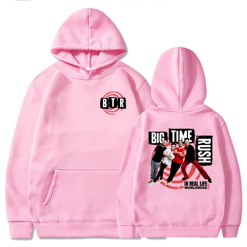 Trendy discount BTR IN REAL LIFE WERELDWIJD 2025 TOUR HOODIE Big Time Rush Band Mode Sweatshirts Met Capuchon Lange Mouw Heren Pullovers Streetwear S