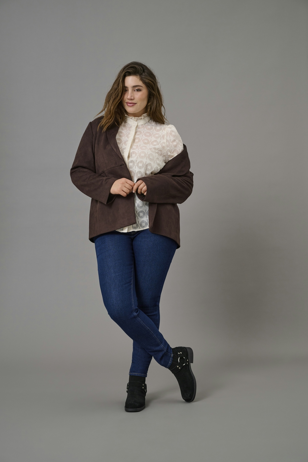 Carmakoma (Maatje Meer) Carylva Life L/s Faux Suede Blazer