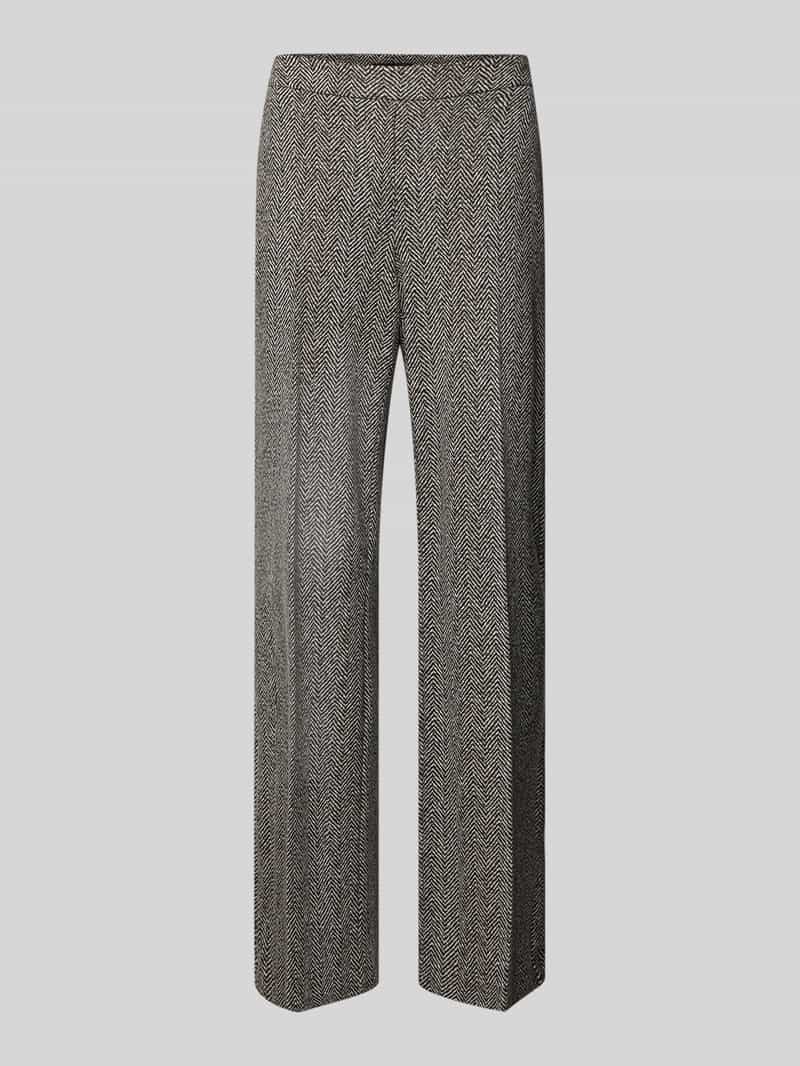 Stehmann Stoffen broek Flanna met visgraatpatroon