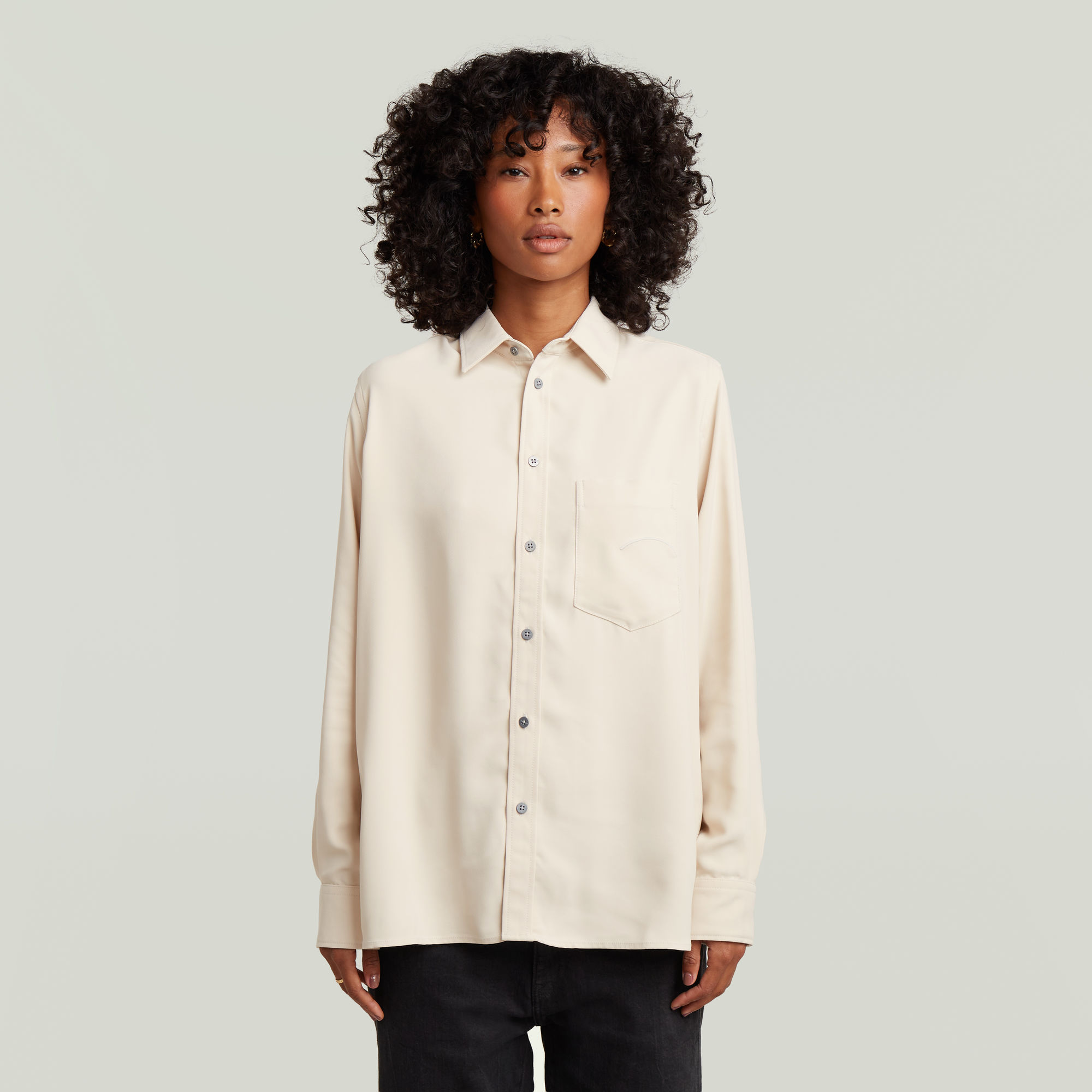 G-Star RAW Regular Long Sleeve Shirt - Wit - Dames