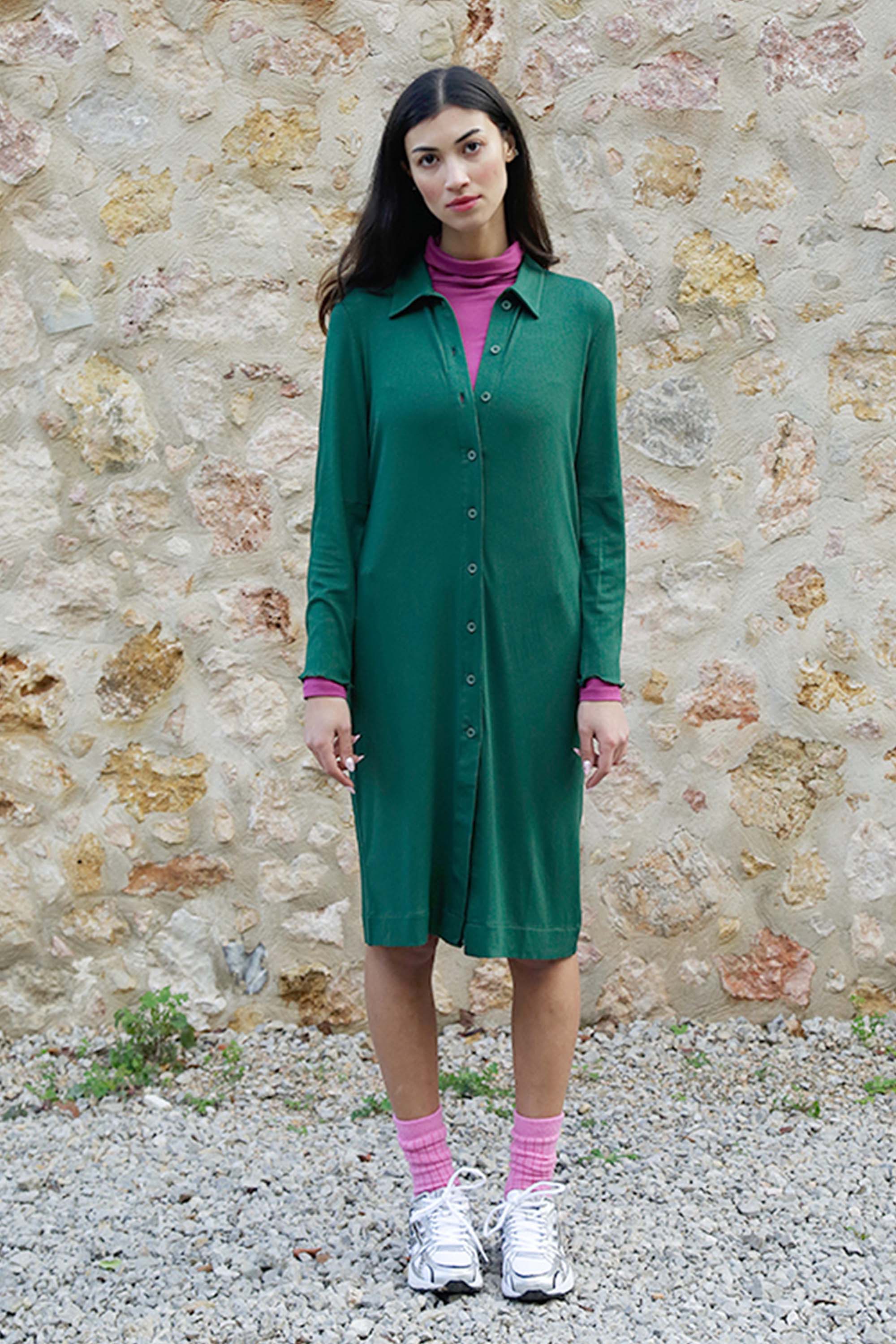 SUITE13LAB Damen vegan Kleid Jannu Grün