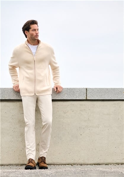 Alberto Jeans MOVE - Performance Slim Fit Off White