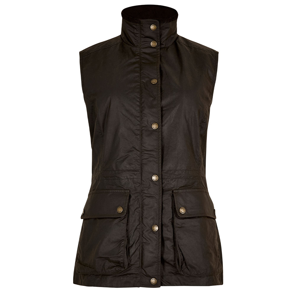 Dubarry Dames Wax Bodywarmer Rathsallagh Verdigris