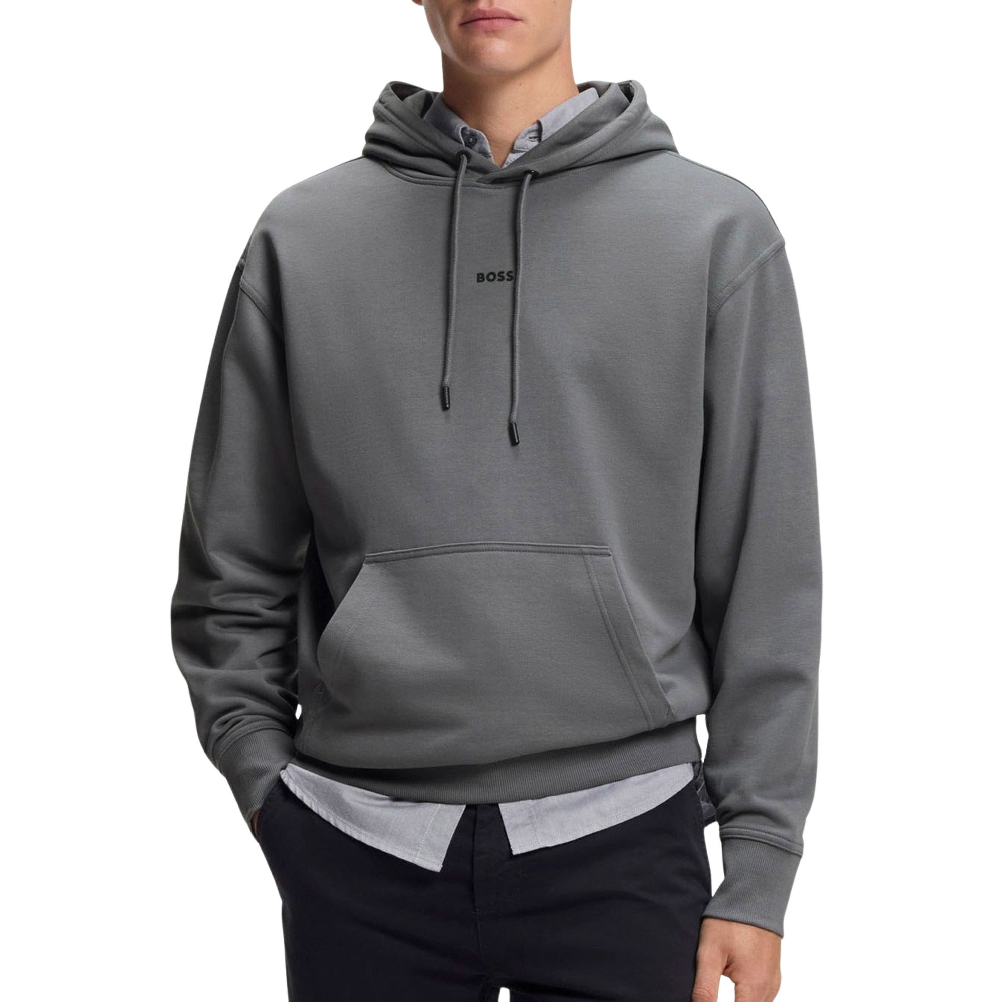 Boss Orange Hoodie WeSmallhood met kangoeroezak