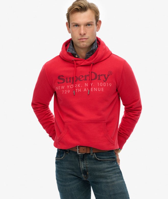 Superdry New York Venue Hoodie Red