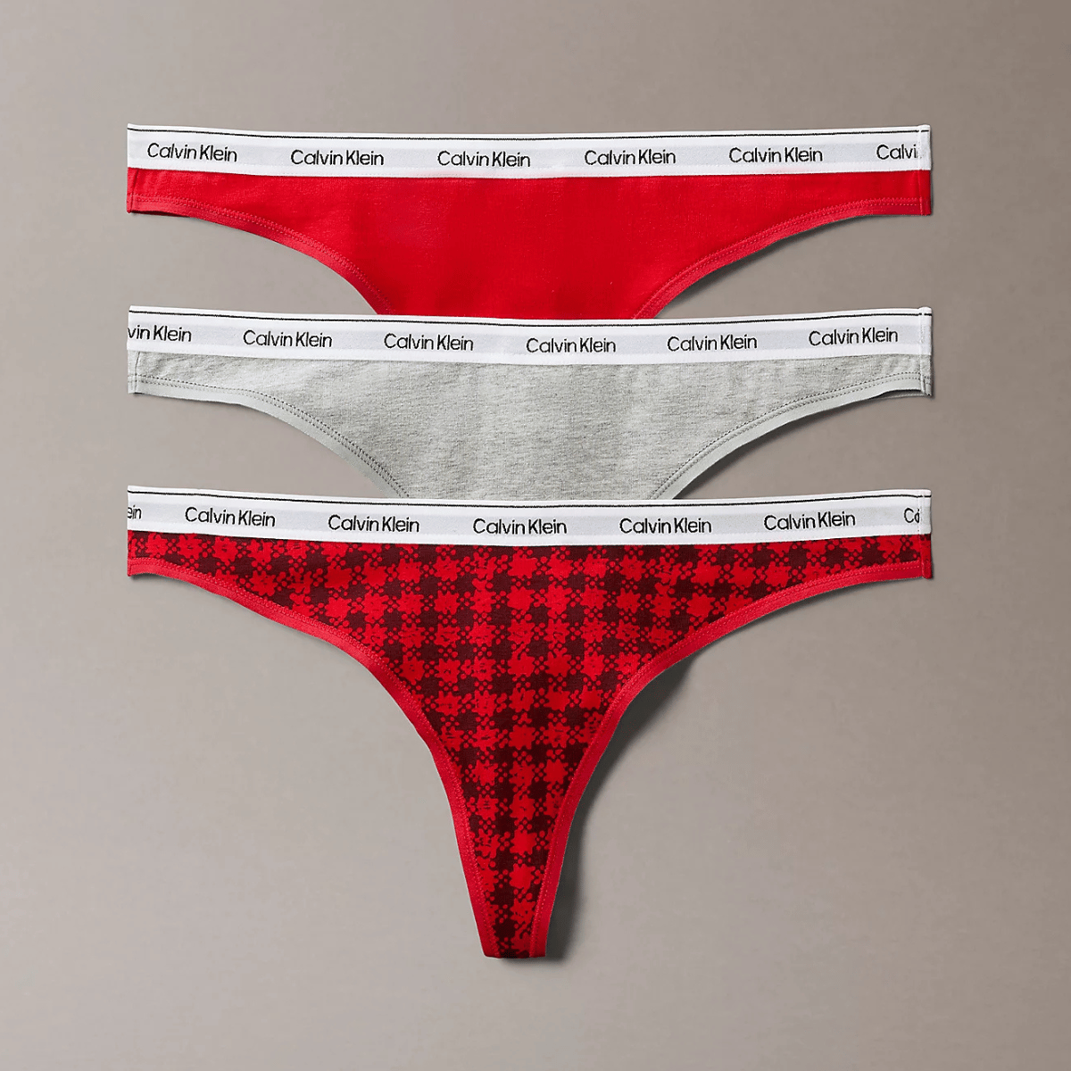 Calvin klein Icon Logo 3-Pack g-string, multicolour