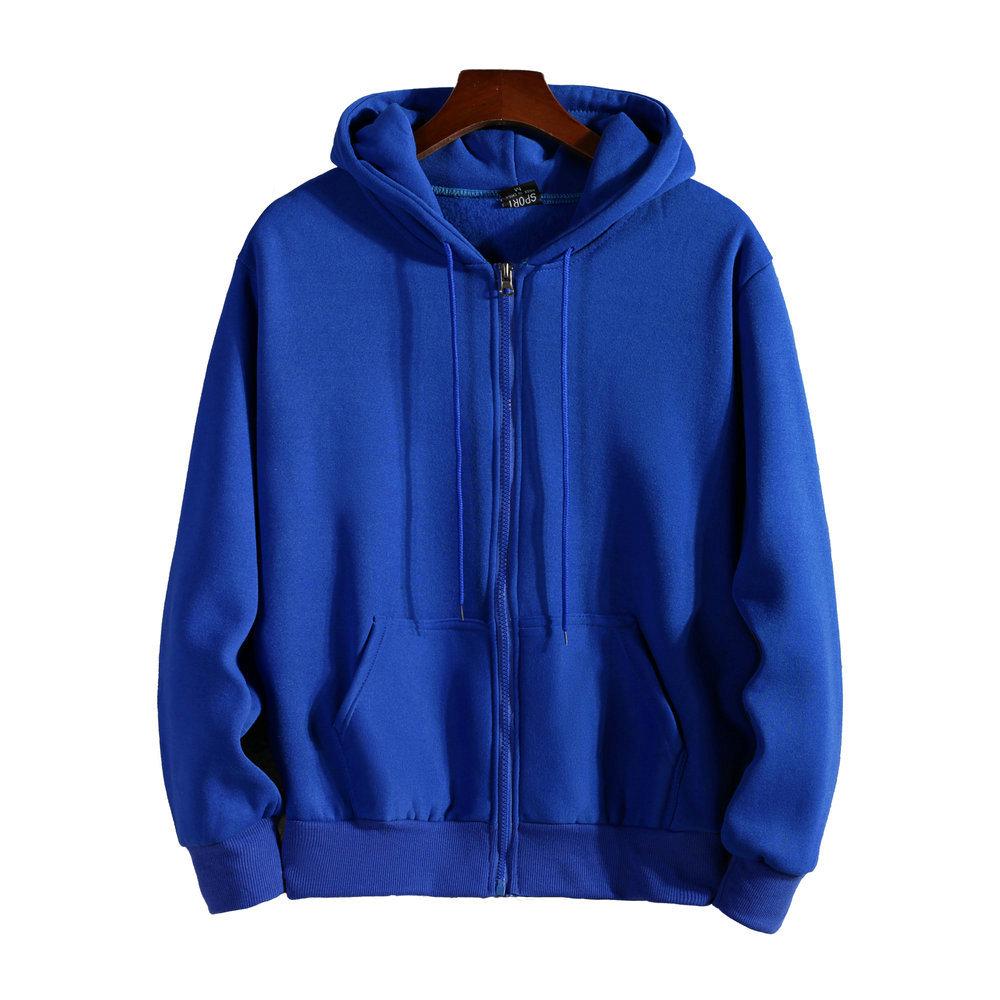 VantaGoods 2023 Heren Herfst/Winter Casual Sport Vest & Hoodie Sweatshirt 2X Large blauw