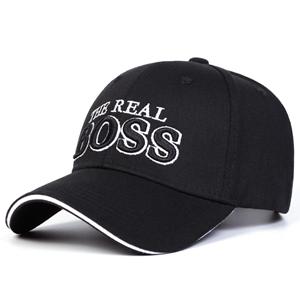 Hat Factory Pet met geborduurde letter BOSS Mannen en Vrouwen Verstelbare Outdoor Katoenen Hoed Modieuze Casual Reishoeden Hip Hop Caps zwart