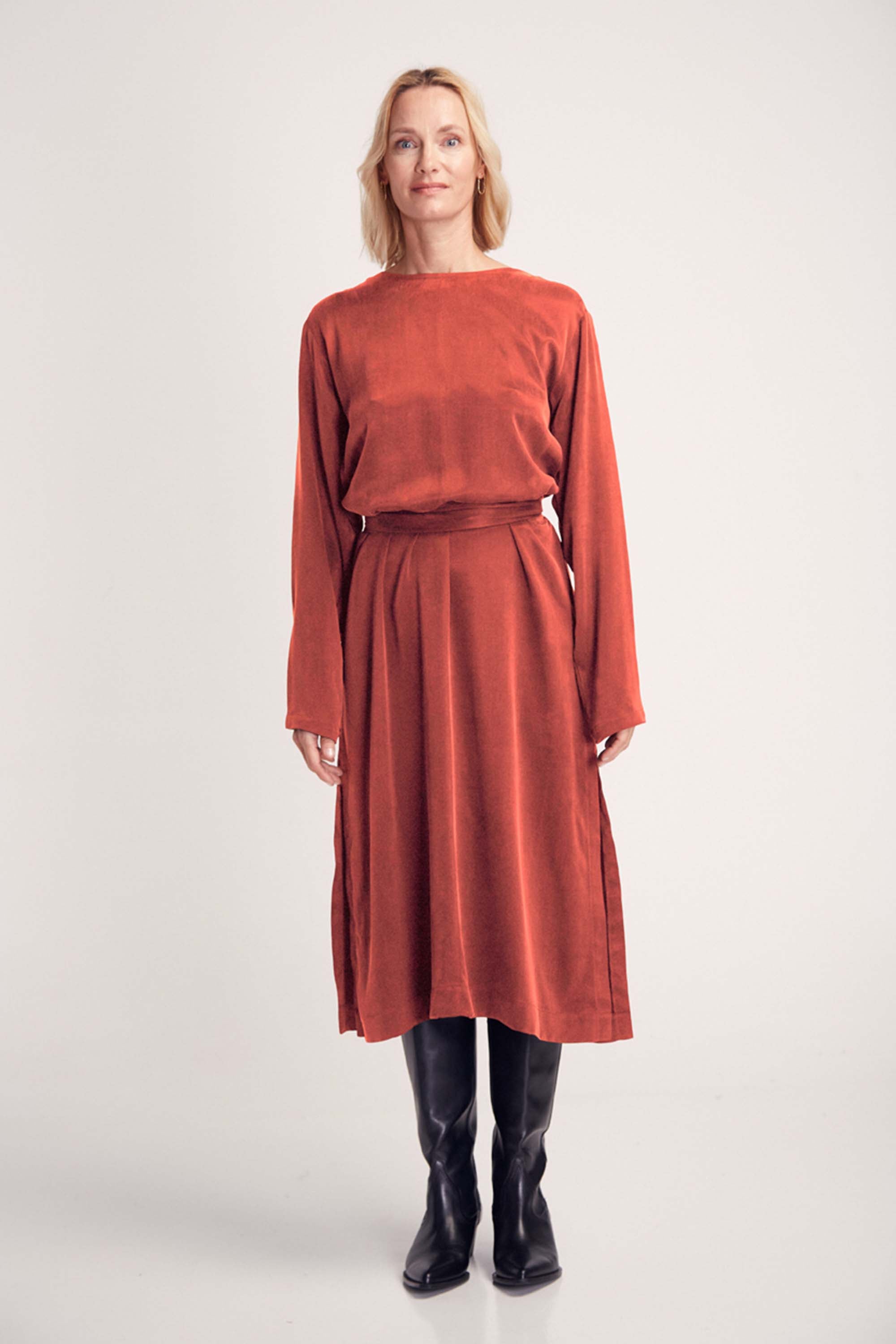 SUITE13LAB Damen vegan Kleid Nassi Henna