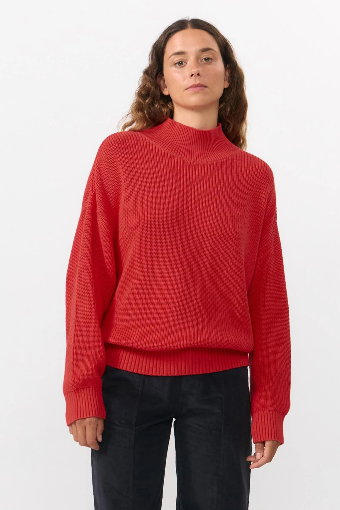 SUITE13LAB Damen vegan Pullover Shira Rot