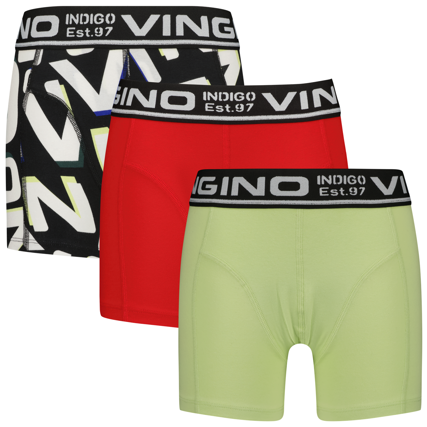 Vingino winter ondergoed jongens - rood - 3-pack