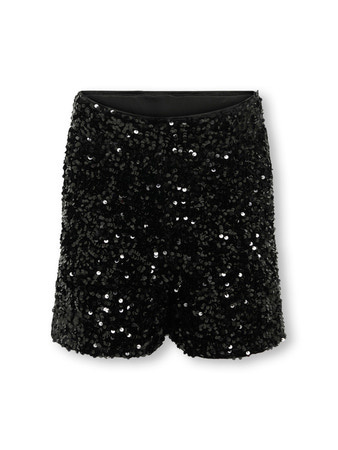 Kids ONLY winter shorts meisjes - zwart - KogConfidence - regular fit, pailletten