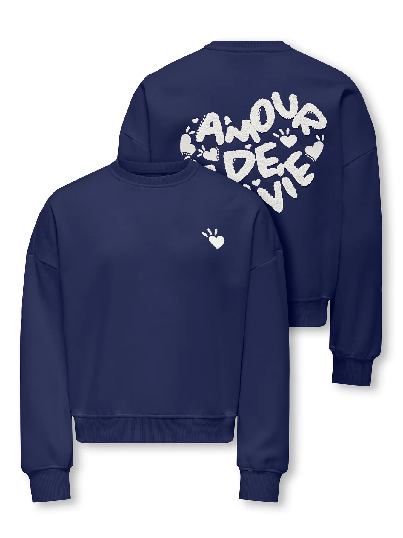 Kids ONLY winter sweater meisjes - blauw - KogTammie - relaxed fit