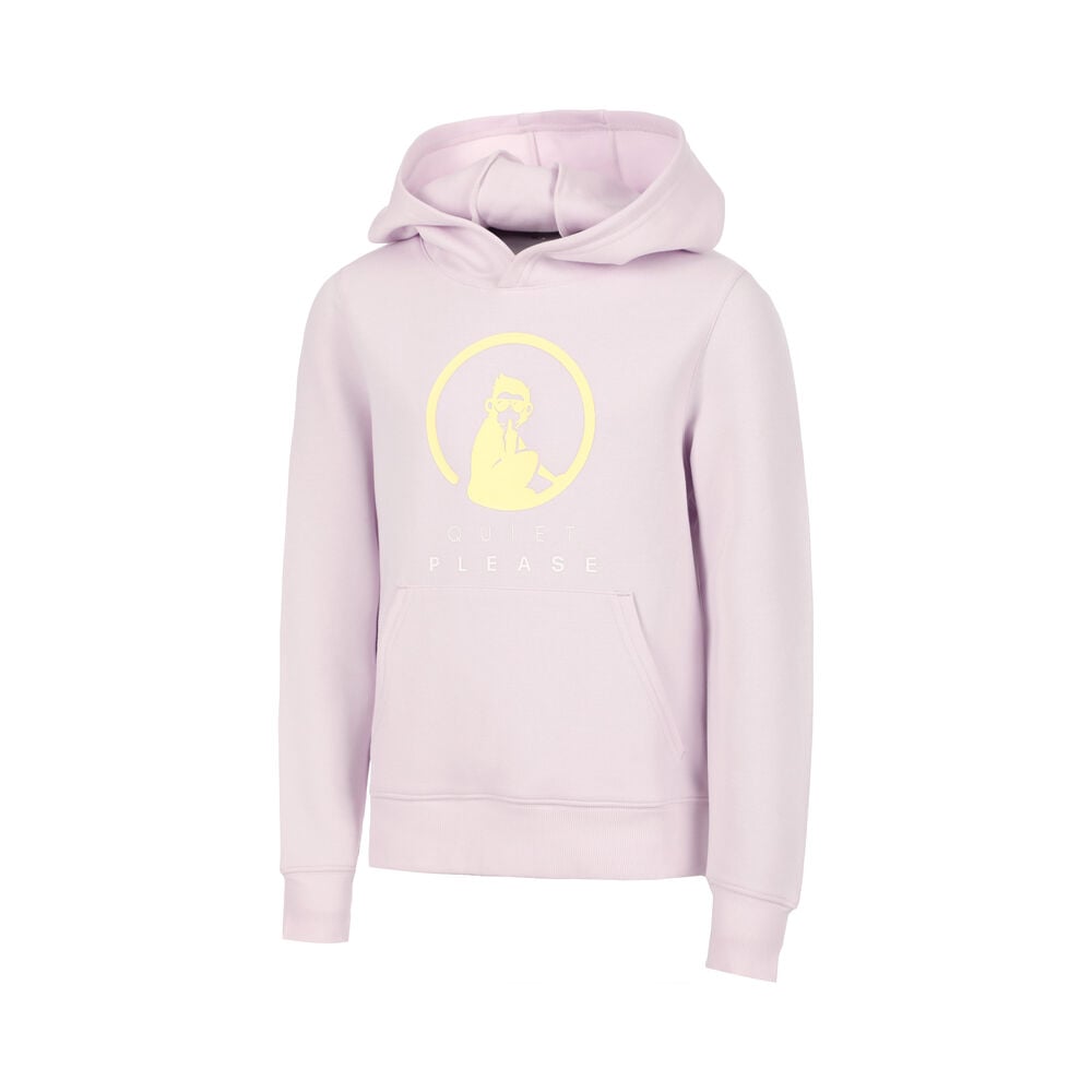 Quiet Please Mind Baseline Logo Sweater Met Capuchon Meisjes-Mauve,Geel