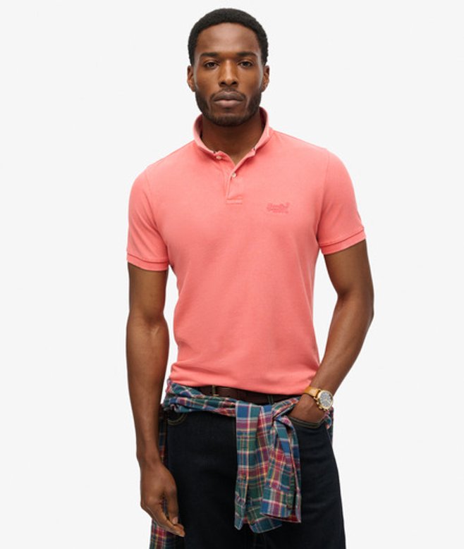 Superdry Destroyed Poloshirt Roze
