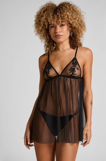 Hunkemöller Babydoll Hilton Zwart
