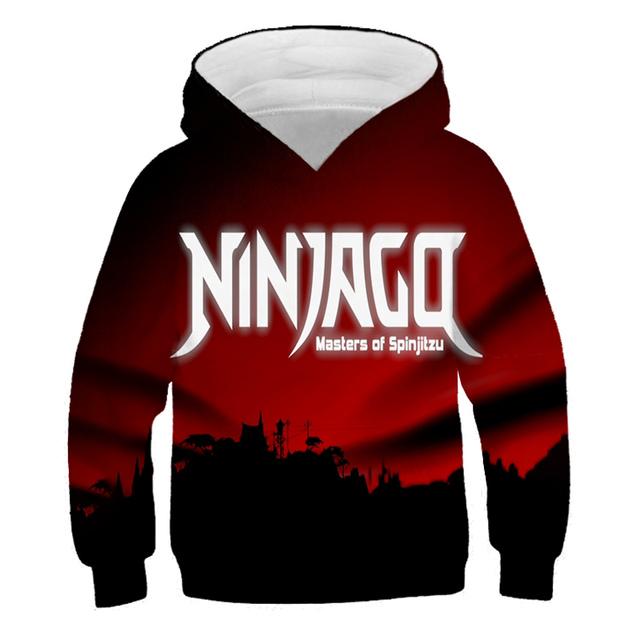 MINISO 2025 Kinderen Ninjago Hoodies 3D Casual Print Pullover Kinderen Tiener Jongens Meisjes Kinderen Peuter Sweatshirts Peuter Tops 4-14 Jaar Oud 9-10 Years