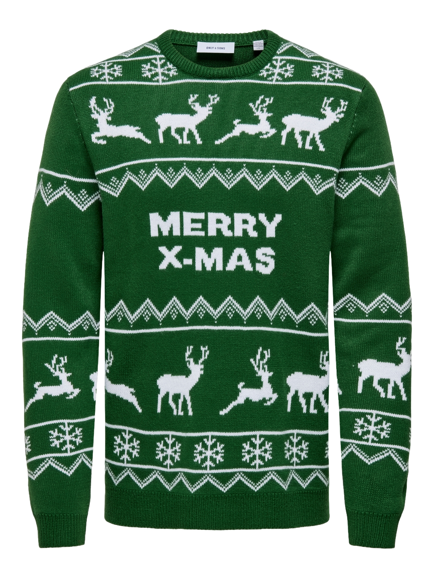 ONLY & SONS Gebreide trui ONSXMAS REG 5 ALLOVER CREW KNIT