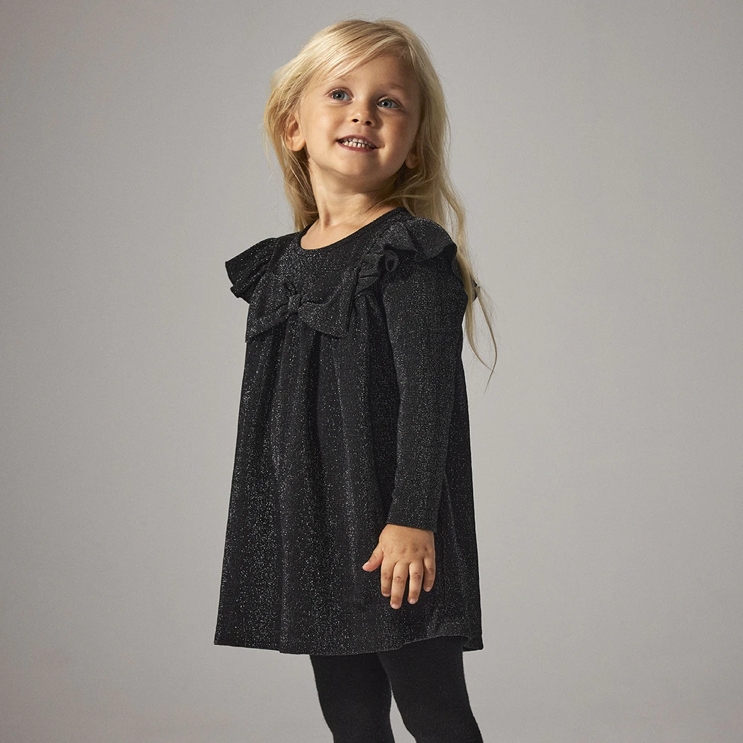Name It-collectie Jurk glitter Roisin (black)
