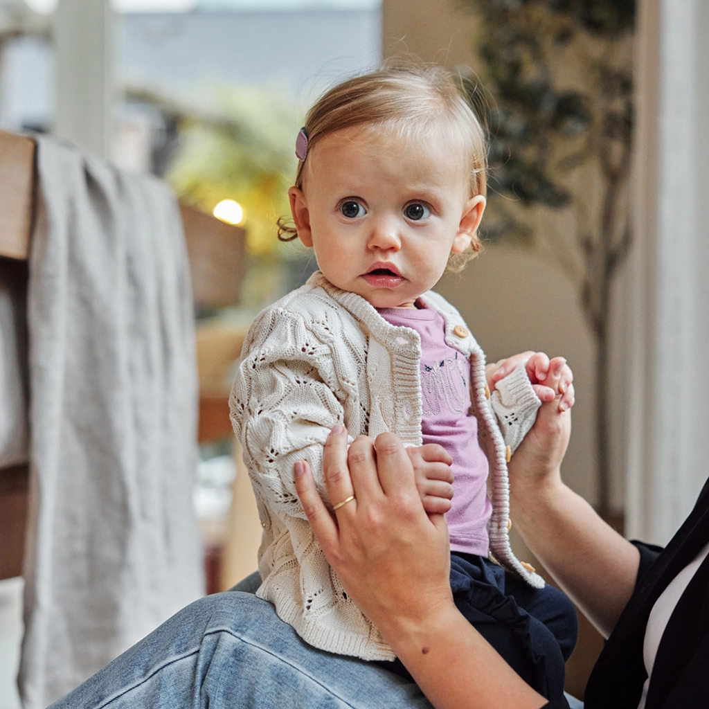 Dirkje-collectie Gebreid vestje (off white)