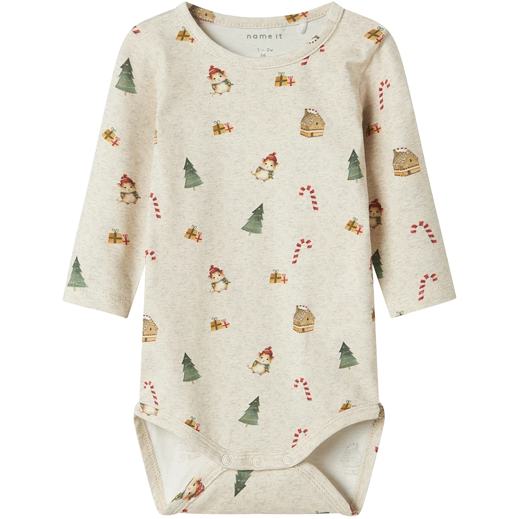 Name It-collectie KERST rompertje (peyote melange)