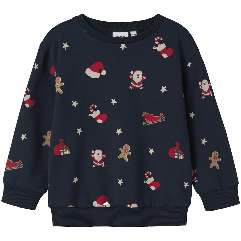 Name It-collectie KERST trui sweat Rohom (navy blazer)