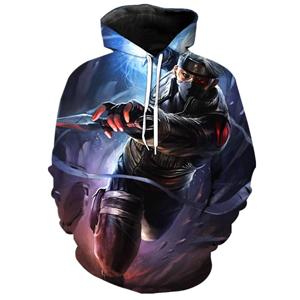 Bobby3 Anime Naruto Hooded Sweatshirts Heren truien Hatake Kakashi 3D Hoodies Streetwear Unisex L