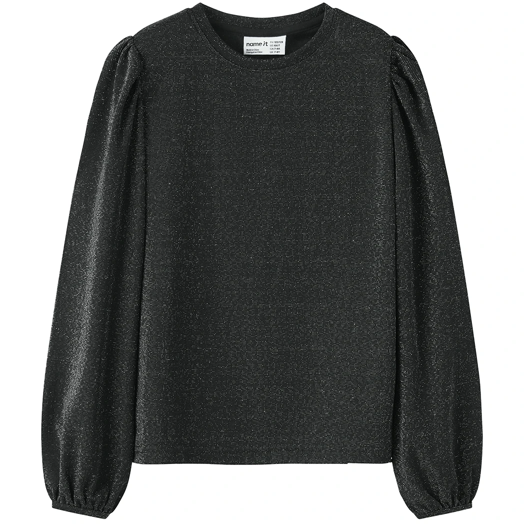 Name It-collectie Top glitter Roisin (black)