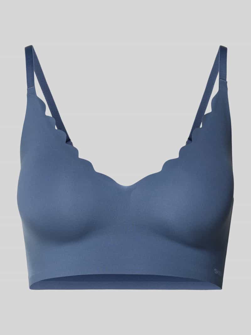 Skiny Bustier Micro Essentials uitneembare pads, naadloos, v-hals, zonder beugel