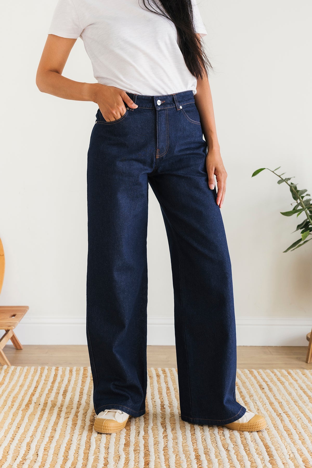 TWOTHIRDS Damen vegan Jeans Gollwitz Blue Denim