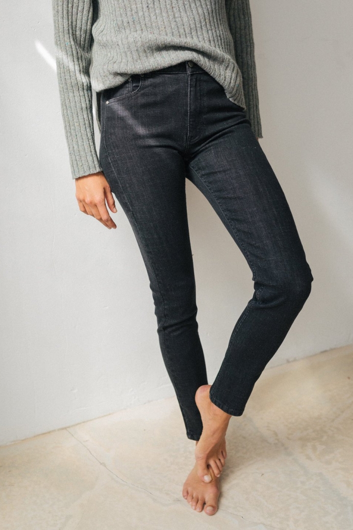 TWOTHIRDS Damen vegan Jeans Tidore Schwarz