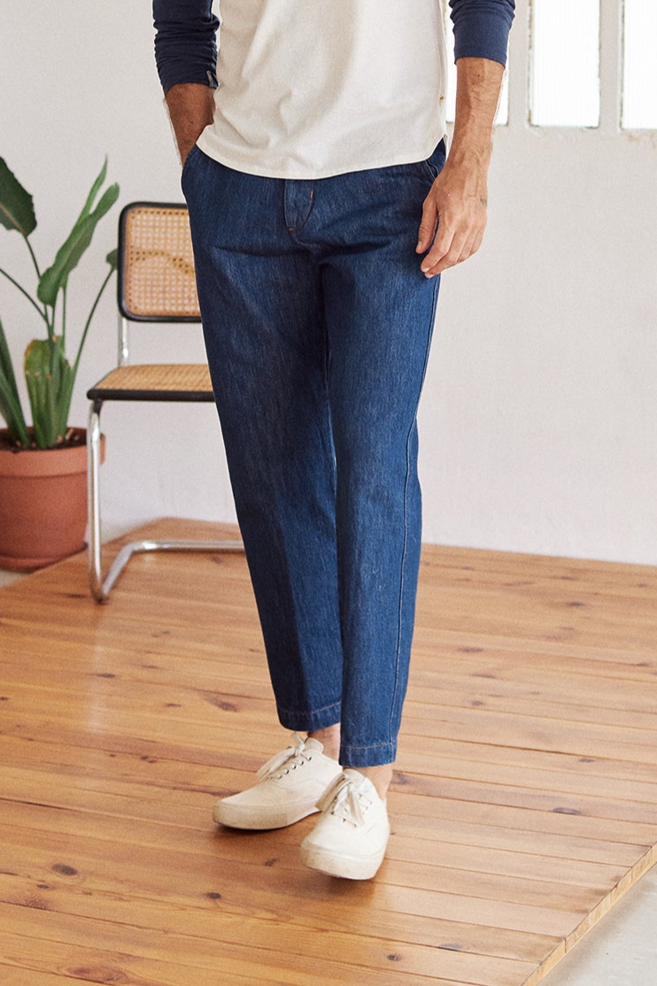 TWOTHIRDS Herren vegan Jeans Totoya Mittelblau